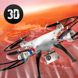 City Quadcopter Drone Flight 3D Full