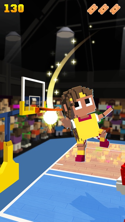Blocky Basketball - Endless Arcade Dunker screenshot-3