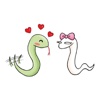 Cute Snake Sticker for iMessage #1