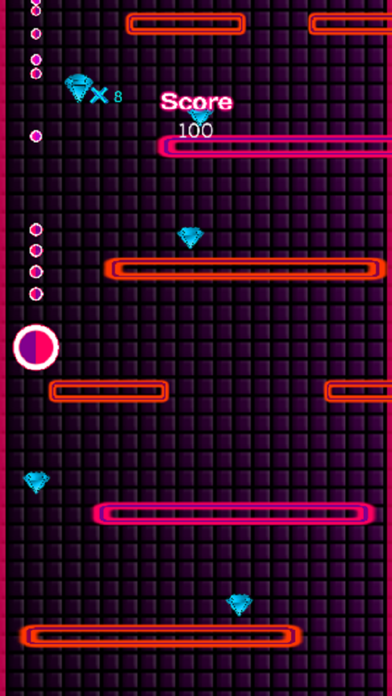 Pink Glow Fall Down Screenshot 3