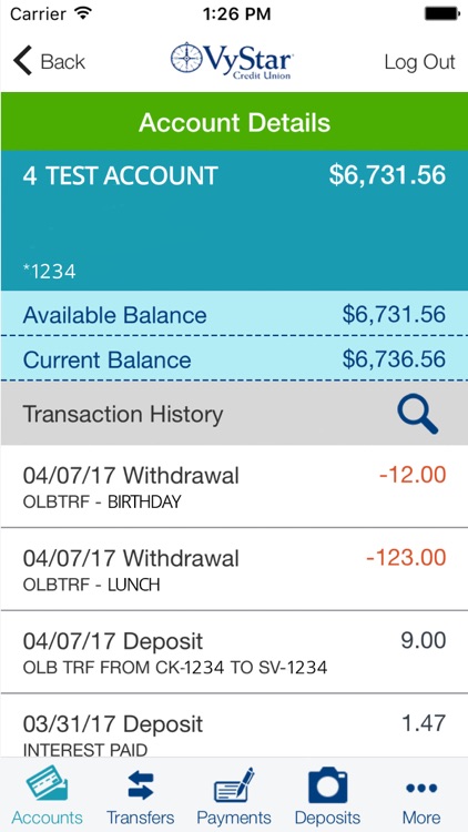 VyStar Mobile Banking for iPhone