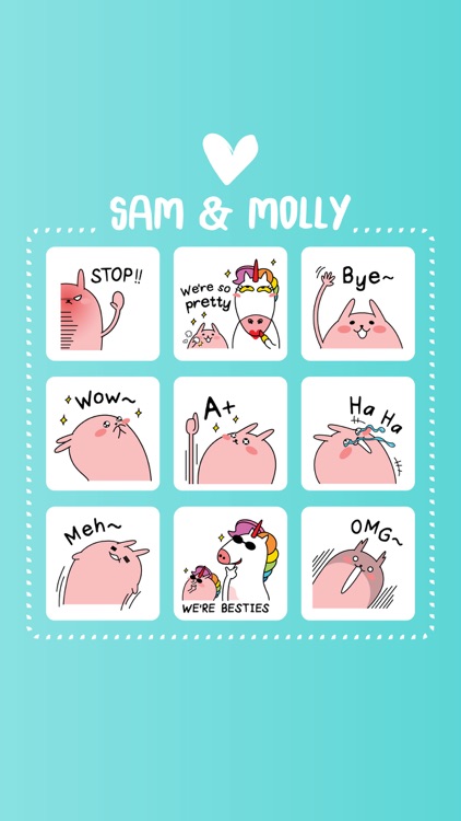 Sam & Molly stickers