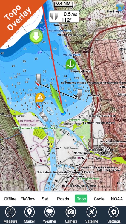 Kentucky Barkley lakes HD gps fishing spot & chart
