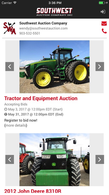 Southwest Auction