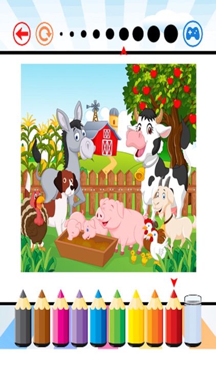 Animal Farm Coloring Book - for Kids