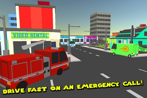 Fire Department: Cube Firefighter screenshot 3