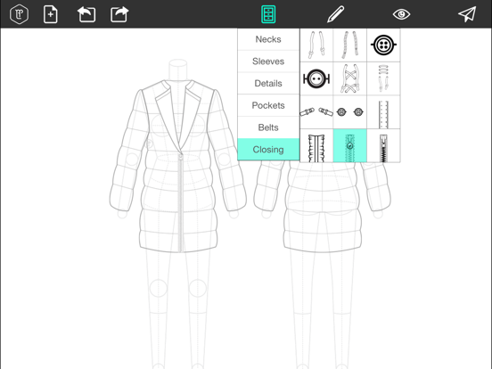Screenshot #6 pour Fashion Design FlatSketch