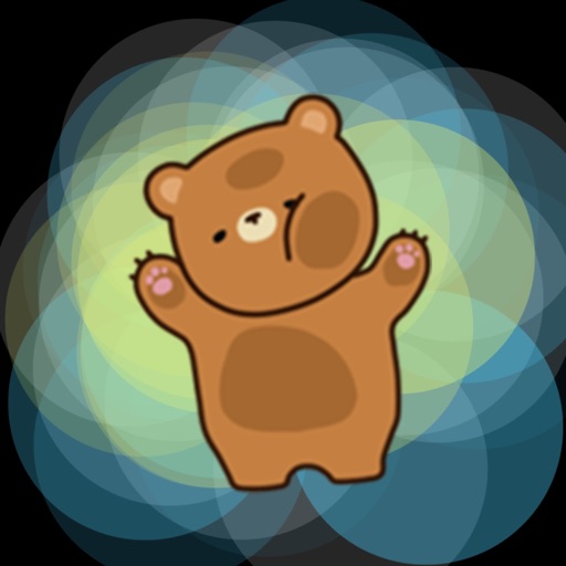 Fuzzy Brown Bear - Cute Animal Sticker Emojis