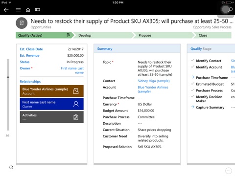 Microsoft Dynamics 365 screenshot 3