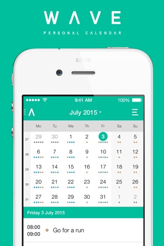 WAVE Calendar screenshot 2