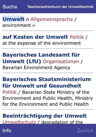 Wörterbuch Umwelttechnik screenshot 2