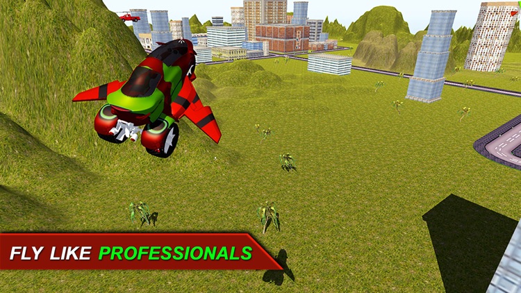 Flying Motor Bike Stunt 3D; Futuristic Simulator