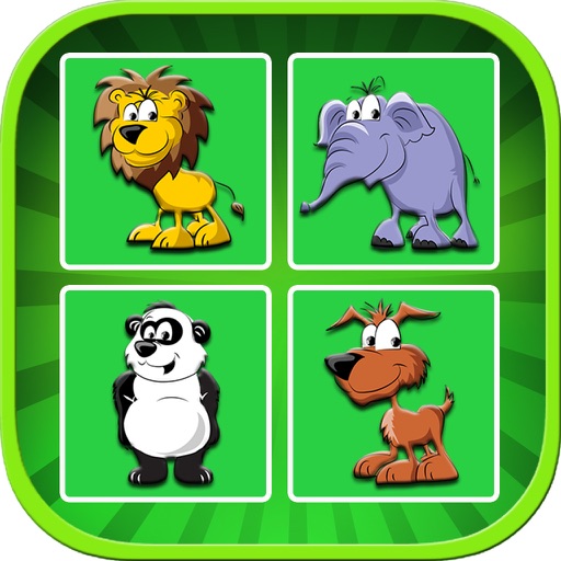 Animal Memory Matching Game For Kids icon