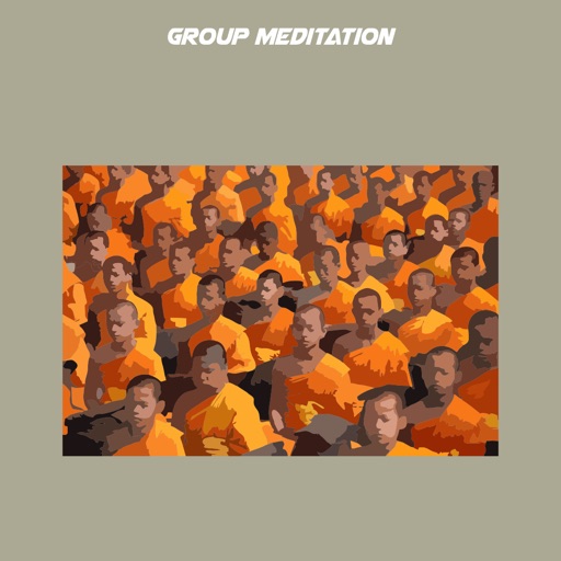 Group meditation icon