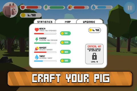 Blocky Pig Simulator 3D Full screenshot 4