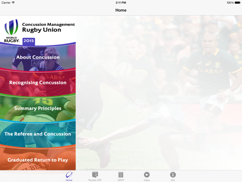 World Rugby Concussion Management 2015 screenshot 2