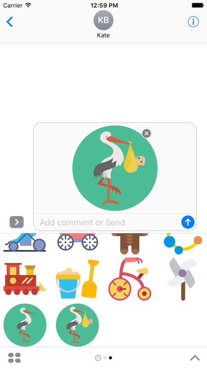 Baby Stickers for iMessage - Pregnancy Mom Emojis screenshot-4