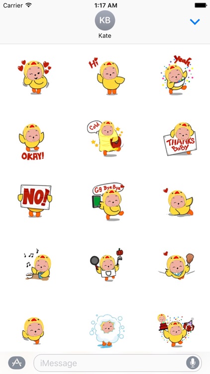 Cute Chicken Girl Sticker