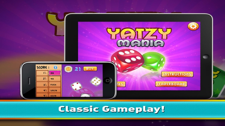 Yatzy Mania - Classic Yahtzee Dice Skill Game Free