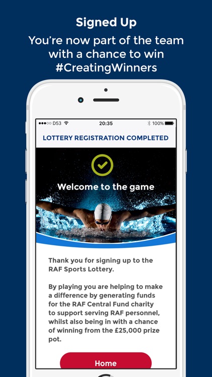 RAF Sports Lottery - Play Now