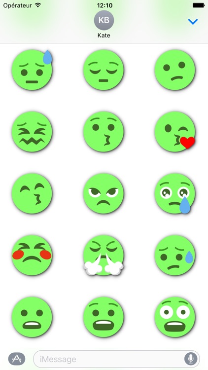 GREEN Emoji • Stickers for iMessage