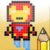 Learn How To Draw Pixel Art Super Heroes