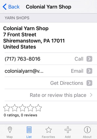 YarnPlaces - Find Yarn Shops screenshot 4