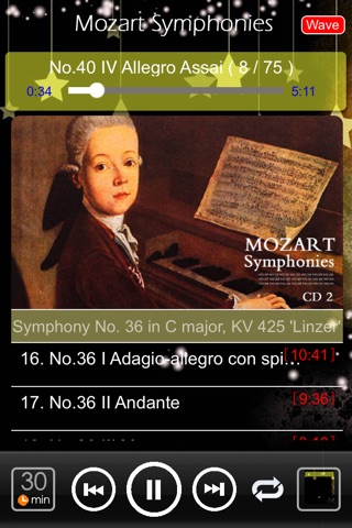 Mozart Symphonies No. 18 - 41. screenshot 2