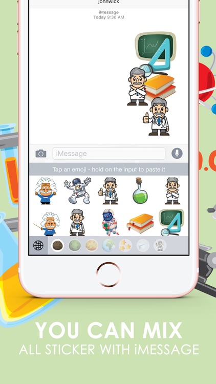 Science Emoji Stickers Keyboard Themes ChatStick