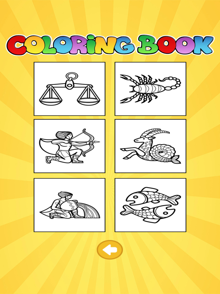 Coloring Book For Kids - Zodiac