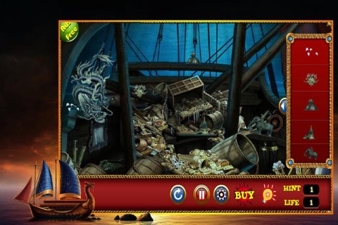 Hidden Object in Treasure Ship screenshot 2