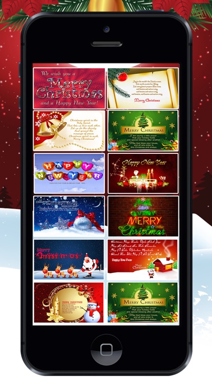 Merry Christmas & Happy Near Greeting Cards