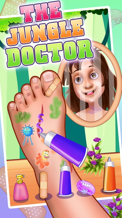 The Jungle Doctor: Foot spa hospital game for kids