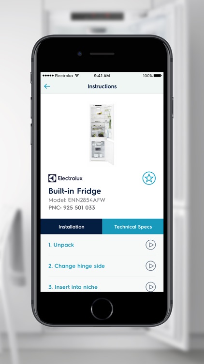 Electrolux Installer app