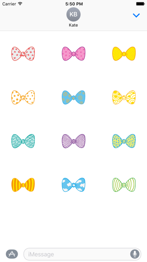 Sticker Bow Ties - Decorate Text for iMessage(圖2)-速報App