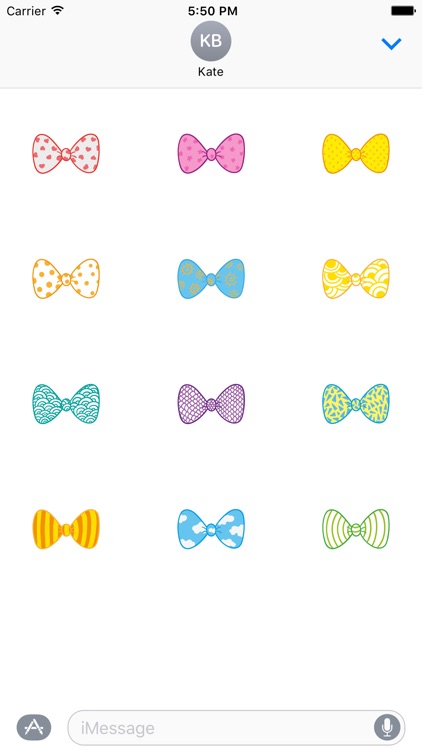 Sticker Bow Ties - Decorate Text for iMessage