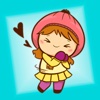 Playful Little Girl  - Stickers for iMessage
