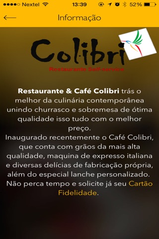 Colibri Restaurante screenshot 2