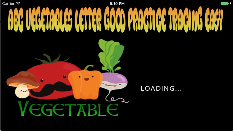 ABC Vegetables Letter Good Practice Tracing Easy screenshot-4