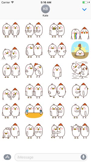 Couple Chicks - Animated Stickers And Emoticons(圖1)-速報App