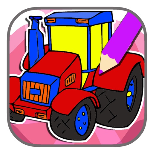 Game Monster Tractor Coloring Page Free Education Icon