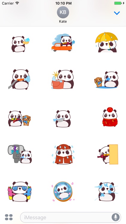Cute Panda Animated Sticker by Dent S
