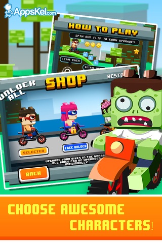 Kid Bricks Motorcycle Daredevil – Mini Racing Games for Boys Pro screenshot 2