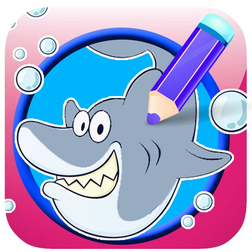 Friend Sea Animal Coloring Book Paint For Kids iOS App