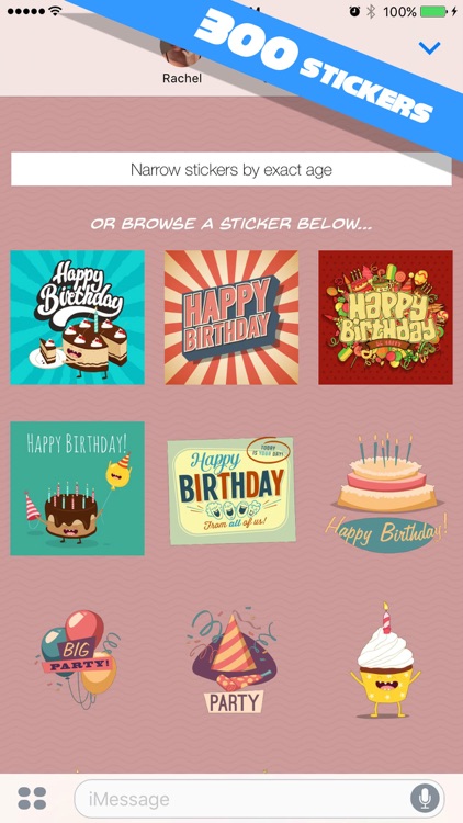 Happy Birthday Stickers