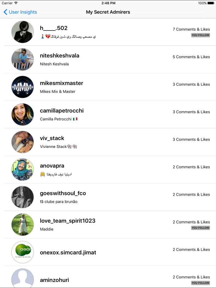 Stats for Instagram - Followers Management Tool