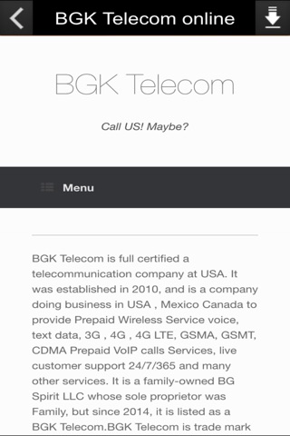 BGK Telecom online screenshot 2