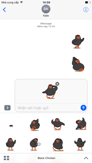 Black Chicken - Animated Stickers And Emoticons(圖1)-速報App