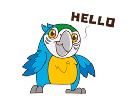 Friendly Birds Stickers