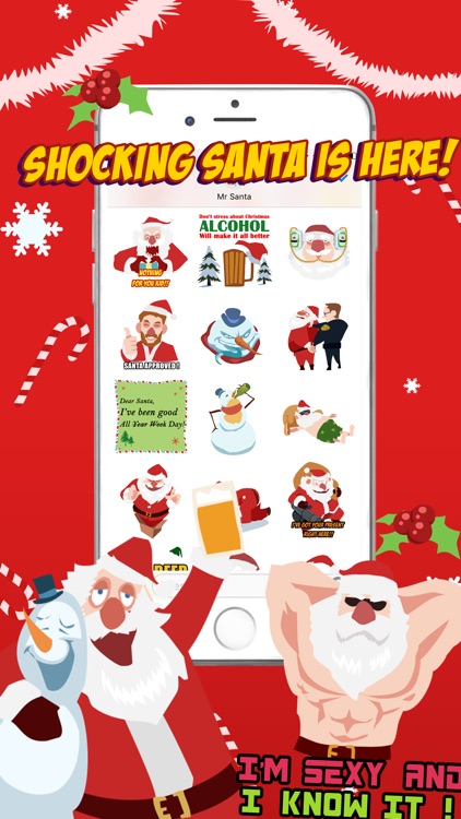 Shocking Santa - Santa Claus Gone Bad Stickers screenshot-4